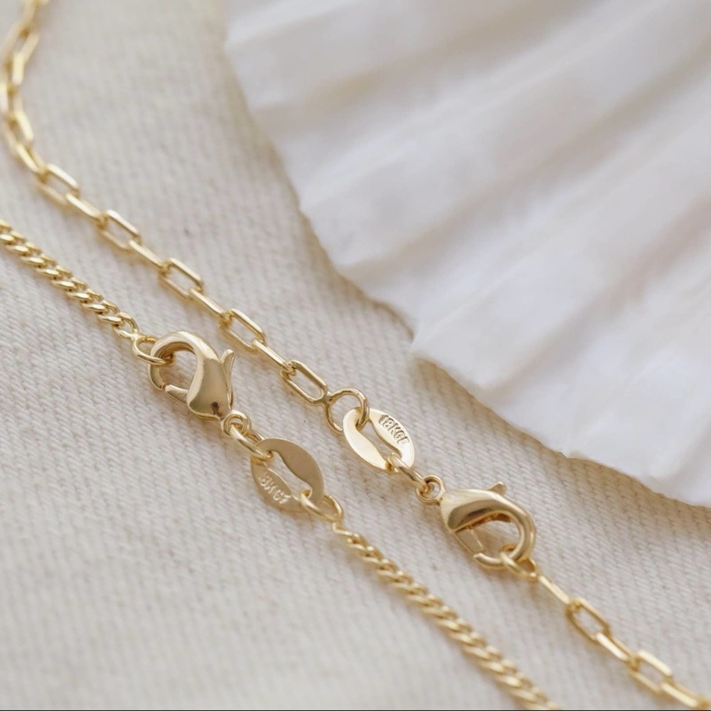 Layered Link Necklace Set | 18k Gold Filled - Picture 9 of 10